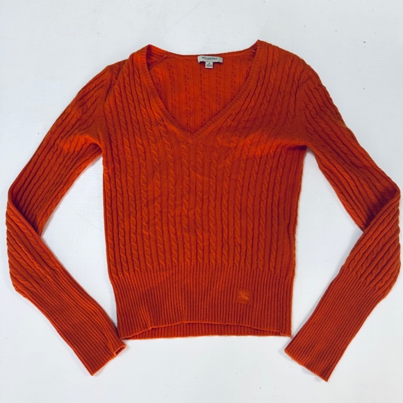 Burberry sweater orange cashmere size S - Picture 5 of 8
